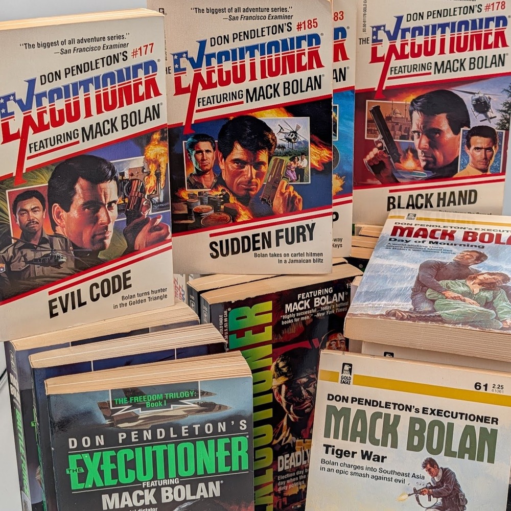 Mack Bolan The Executioner Don Pendleton Lot of 28 Gold Eagle Paperback Book